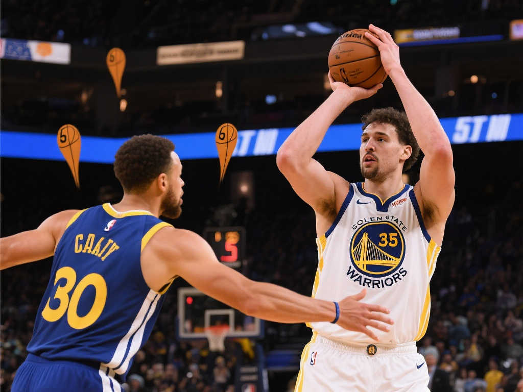 勇士新星2米13中锋惊艳：5三分化身库里最佳搭档